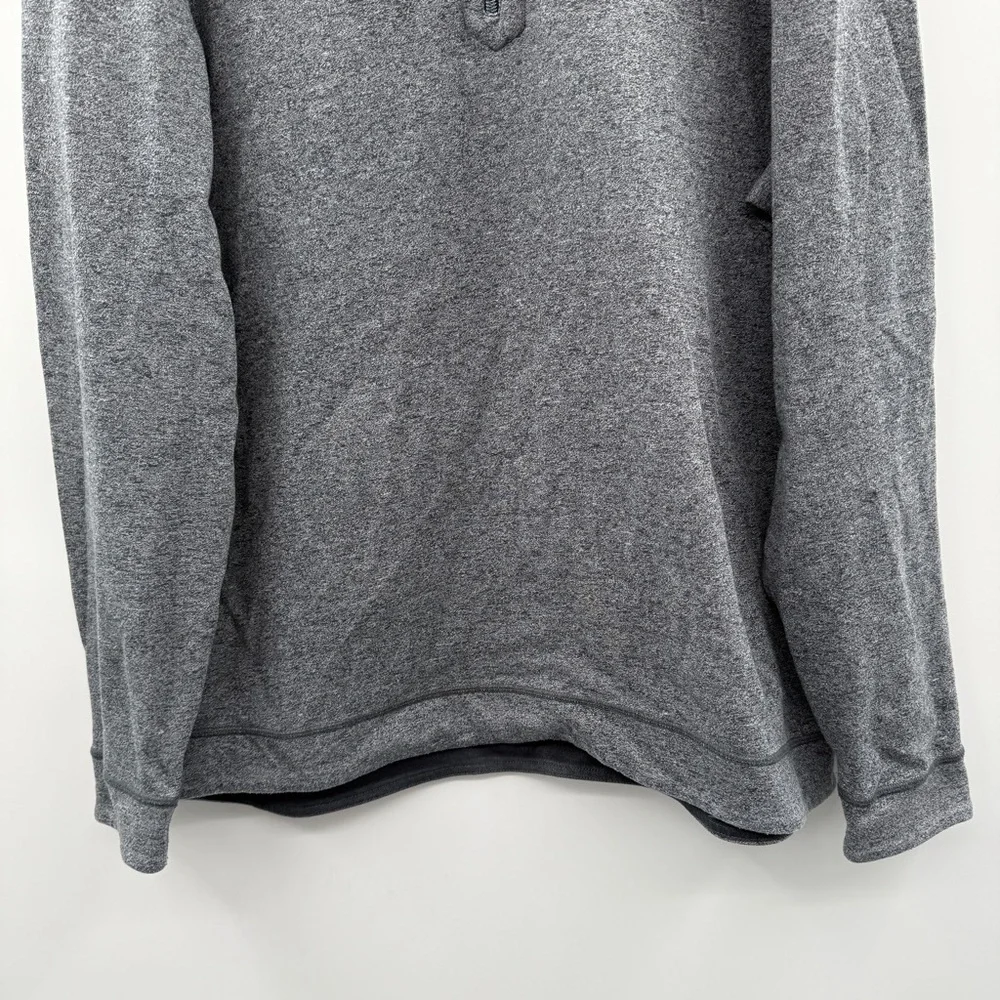 Tommy Bahama Gray Bayview Reversible Quarter‎ Zip Long Sleeve Sweater Sz L